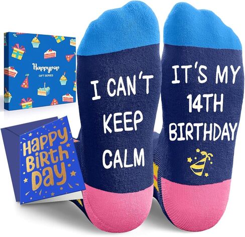 أفكار هدايا عيد الميلاد الثالث عشر من HAPPYPOP - جوارب للمراهقين الرسميين بعمر 13 عامًا، هدايا عيد الميلاد الثالث عشر للأولاد والبنات بعمر 13 عامًا in Saudi Arabia