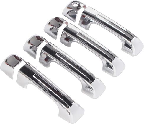 4Pcs Chrome Door Handle Covers Without Smart Keyholes Fit for 2019-2024 Ram 1500 in Saudi Arabia