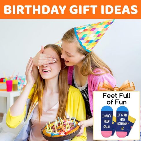أفكار هدايا عيد الميلاد الثالث عشر من HAPPYPOP - جوارب للمراهقين الرسميين بعمر 13 عامًا، هدايا عيد الميلاد الثالث عشر للأولاد والبنات بعمر 13 عامًا in Saudi Arabia