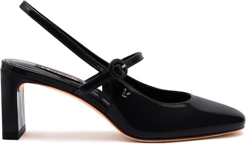 Larroodé Georgina Pump في جلد براءات الاختراع الأسود in Saudi Arabia