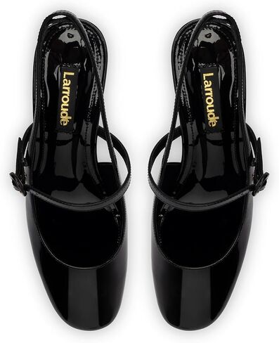 Larroodé Georgina Pump في جلد براءات الاختراع الأسود in Saudi Arabia