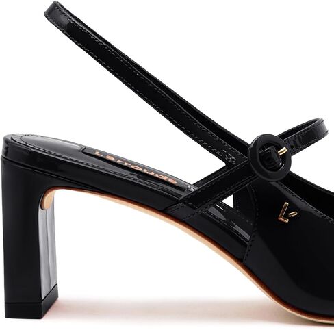 Larroodé Georgina Pump في جلد براءات الاختراع الأسود in Saudi Arabia