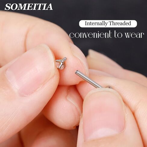 8Pcs 16G G23 Titanium Replacement Balls for Piercing Internally Threaded Body Jewelry Piercing Barbell Parts for Septum Lip Eyebrow Labret Cartilage Helix Conch Tragus Daith Piercing Jewelry 3mm in Kuwait