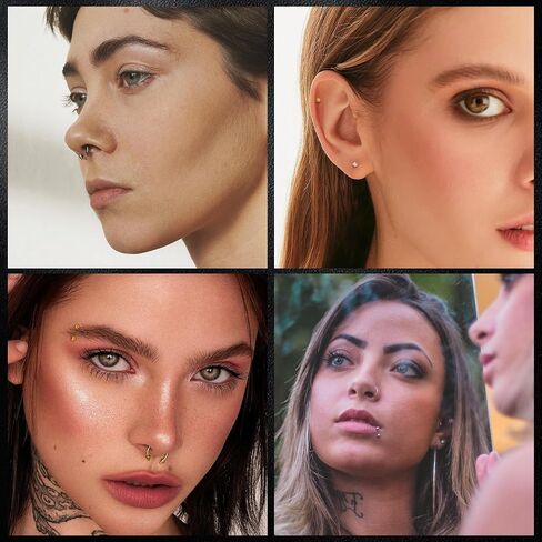 8Pcs 16G G23 Titanium Replacement Balls for Piercing Internally Threaded Body Jewelry Piercing Barbell Parts for Septum Lip Eyebrow Labret Cartilage Helix Conch Tragus Daith Piercing Jewelry 3mm in Kuwait