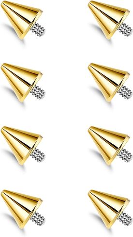 8Pcs 16G G23 Titanium Replacement Balls for Piercing Internally Threaded Body Jewelry Piercing Barbell Parts for Septum Lip Eyebrow Labret Cartilage Helix Conch Tragus Daith Piercing Jewelry 3mm in Kuwait