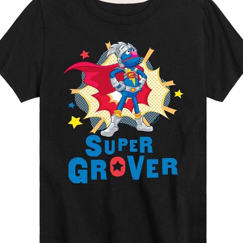 Sesame Street - Super Grover Pose - Toddler and Youth Short Sleeve Graphic T-Shirt in Saudi Arabia
