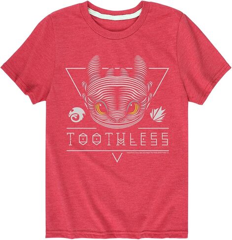 How to Train Your Dragon - Toothless Line Art - Toddler & Youth Short Sleeve Graphic T-Shirt in Saudi Arabia