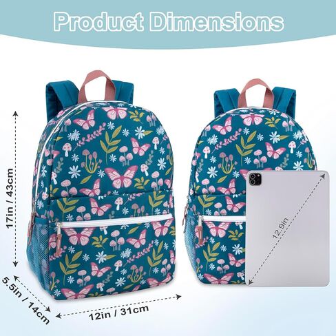 Trail Maker 24 Pack من 17 بوصة على الظهر المطبوعة على الظهر للبنين والبنات بالجملة على ظهره بالجملة لأطفال المدارس (تشكيلة الفتيات) in Saudi Arabia