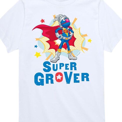 Sesame Street - Super Grover Pose - Toddler and Youth Short Sleeve Graphic T-Shirt in Saudi Arabia