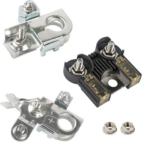 AL3Z-14526-AA Battery Fuse Terminal BT4Z-14450-AA BT4Z-14450-BA Positive & Negative Battery Terminal Clamp Compatible with 2011-2014 Ford F150 in Saudi Arabia