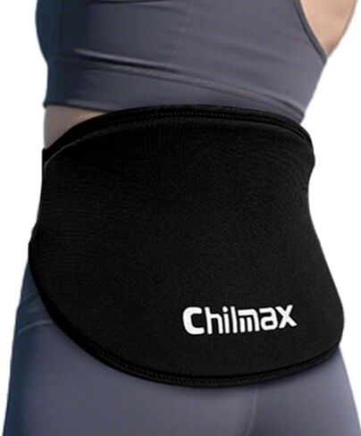 Ice Pack for Lower Back Pain Relief, Reusable Abdominal Gel Ice Pack Wrap Hot Cold Therapy Belt for Relieve Back Injuries, Lumbar, Sciatic Nerve, Herniated Disc, Coccyx Pain Brace (Black) in Saudi Arabia