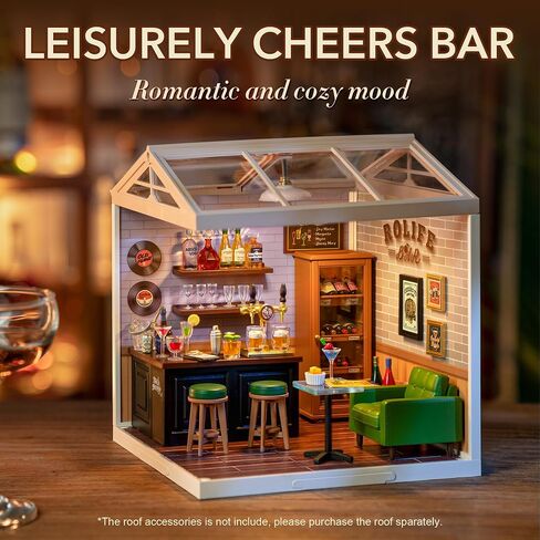Rolife DIY Miniature Plastic House Building Set Toys Playset with LED Suitable for Mini Figures Construction Toys Diorama Kit Gifts for Teens Adults (Yum Yum Burgers) in Kuwait