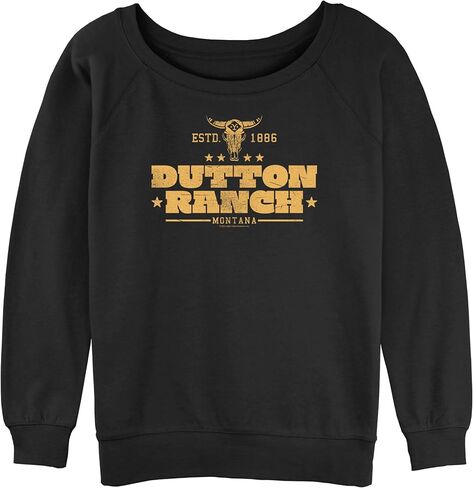 Yellowstone Women's Dutton Ranch Slouchy French Terry Pullover in Saudi Arabia