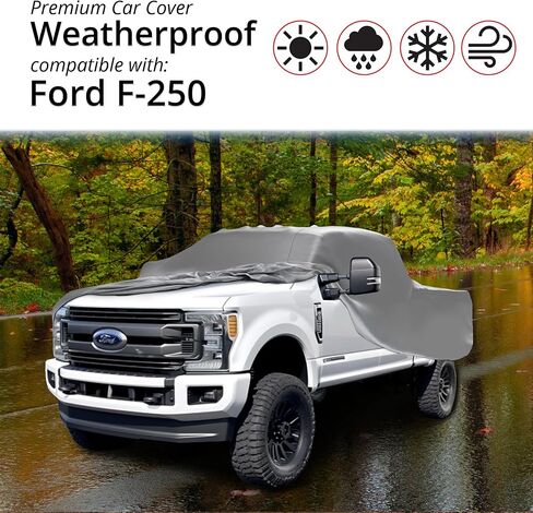 Car Covers Weatherproof Max Truck Cover & Warranty Compatible with Ford 1999-2019 F-250 SuperCab, 6.75– Outdoor Cover, Prevents Theft with Cable Lock in Kuwait