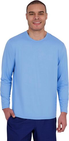 Spyder Men's Long Sleeve Rashguard – UPF+, Quick-Dry, Swim Shirt, Surfing, Hiking, Workouts in Saudi Arabia