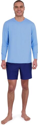 Spyder Men's Long Sleeve Rashguard – UPF+, Quick-Dry, Swim Shirt, Surfing, Hiking, Workouts in Saudi Arabia