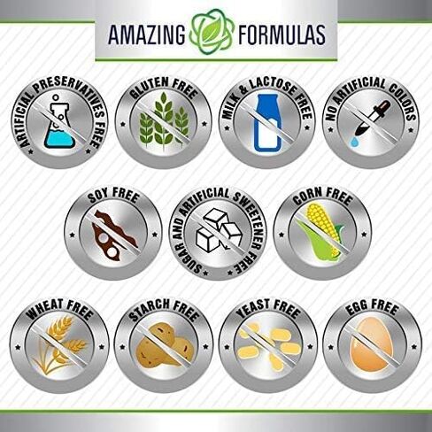 Amazing Formulas Ginseng Complex - 1000 Mg Per Serving, Capsules (Non-GMO,Gluten Free) Supports Healthy Immune System - Supports Energy Production - Boosts Mental Alertness. (240 Count) in Saudi Arabia