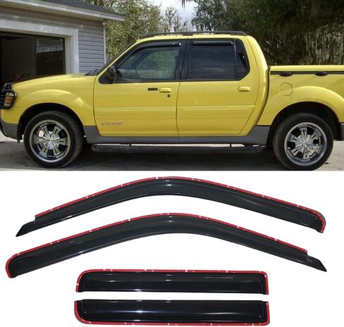 4pcs Side Window Deflector Window Visors in-Channel Style for 01-05 Ford Explorer Sport Trac 97-01 Mercury Mountaineer Sun Rain Guard in Saudi Arabia