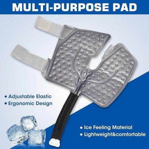 Cold Therapy Machine,Ice Machine for Knee Surgery,Helps with Knee Pain,Cryotherapy Machine with Programmable Timer Keeps Water Cold,Convenient and Easy to Use (White) in Kuwait