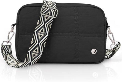 حقيبة منتفخة حقائب كروس مبطنة للنساء، حقيبة كتف منتفخة خفيفة الوزن، محفظة للهاتف الخلوي مع فتحات للبطاقات in Kuwait