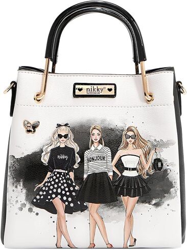 Nicole Lee NIKKY Trio Small Bucket Bag, 3 Compartments in Saudi Arabia