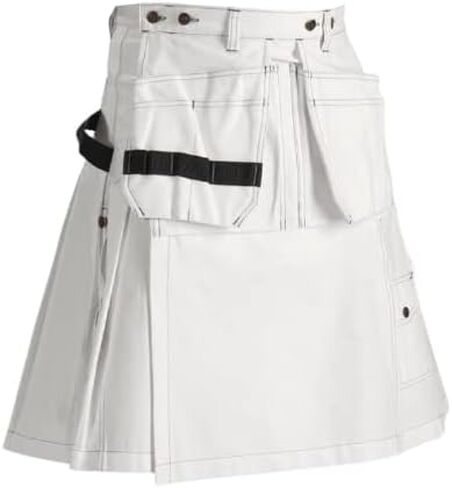 NEW Man's Fashion White Work Utility Kilt for sale in Saudi Arabia