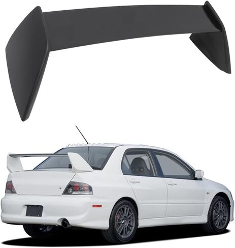 Rear Trunk Spoiler Wing Replacement 2002 2003 2004 2005 2006 2007 for Mitsubishi Lancer Fits Lancer and EVO Model Matte Black Spoiler Wing in Saudi Arabia