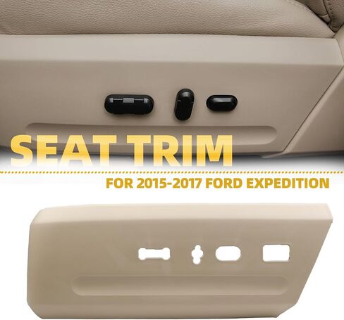 Boomotor Left Driver Side Beige Seat Track Switch Housing Compatible with Ford Expedition 2015 2016 2017 Seat Switch Cover Bezel Trim Panel Replaces# GL1Z-14A707-CA LH in Saudi Arabia