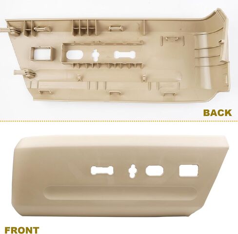 Boomotor Left Driver Side Beige Seat Track Switch Housing Compatible with Ford Expedition 2015 2016 2017 Seat Switch Cover Bezel Trim Panel Replaces# GL1Z-14A707-CA LH in Saudi Arabia