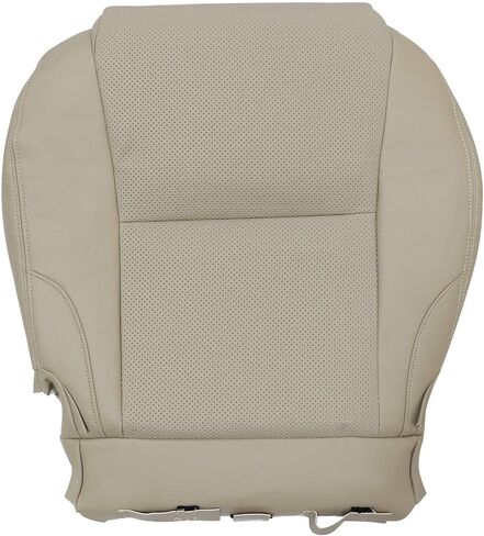 SecosAutoparts Tan Front Driver Side Bottom Perforated Microfiber Leather Replacement Seat Covers Compatible with Lexus IS250 IS350 2006 2007 2008 2009 2010 2011 2012 2013 in Saudi Arabia