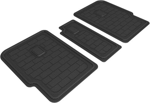 3D MAXpider Custom Fit Kagu Seatback Protector (Black) Compatible with Rivian R1S 2022-2025 - 2nd Row Seatback Protector in Saudi Arabia