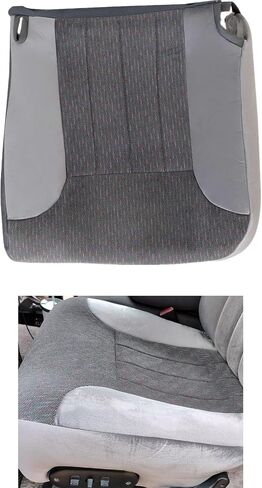 SecosAutoparts Driver Side Bottom Replacement Cloth Seat Cover Gray Compatible with Dodge Ram 1500 2500 3500 SLT 1994 1995 1996 1997 in Saudi Arabia