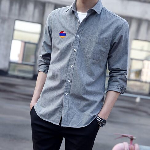 Uijokdef 1 PCS National Flag 6 Pin Round,Lapel Pins party Gifts, Patriotic Pin for Men/Women,National Flag Brooch Accessories Party Favors, Hat Suit Decorations in Kuwait