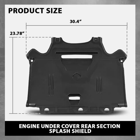 G-Plus Lower Engine Splash Shield تحت القسم الخلفي الغطاء المتوافق مع Audi A4 Q5 2009-2016 8K1863822J ، AU1228120 in Saudi Arabia