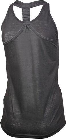 Moisture Wicking Poly-Rayon Racer Back Yoga Tank Top, Black, Small in Saudi Arabia