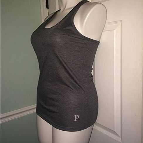 Moisture Wicking Poly-Rayon Racer Back Yoga Tank Top, Black, Small in Saudi Arabia