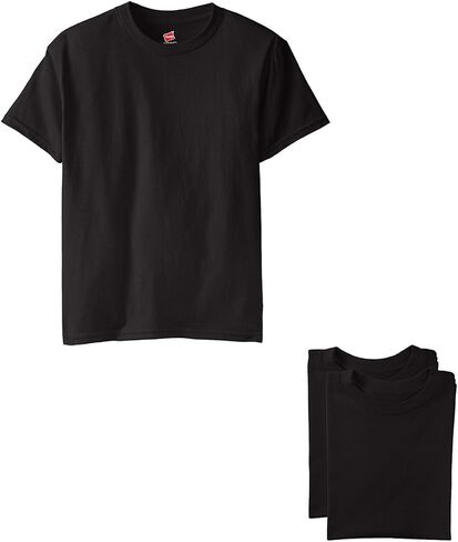 Hanes Big Boys' Nano Premium Cotton T-Shirt Pack of 3 in Saudi Arabia
