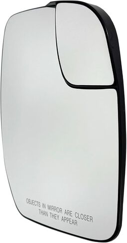 Passenger Side Mirror Glass Assembly Non-Heated With Plastic Backing Plate Compatible with 2010-2014 Ford E-150 E-250 E-350 Super Duty (Blind Spot Lens) in Saudi Arabia