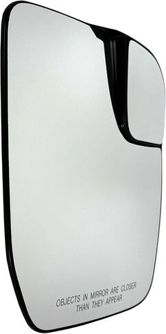 Passenger Side Mirror Glass Assembly Non-Heated With Plastic Backing Plate Compatible with 2010-2014 Ford E-150 E-250 E-350 Super Duty (Blind Spot Lens) in Saudi Arabia