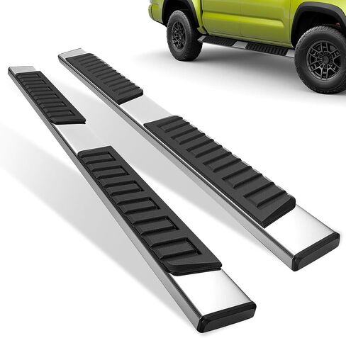 6 "لوحات تشغيل متوافقة مع 2009-2018 RAM 1500 Quad Cab 2019-2023 RAM 1500 Classic 4 Silver Silver Stainless Steel Severy Steps Nerf Bars Rails in Saudi Arabia