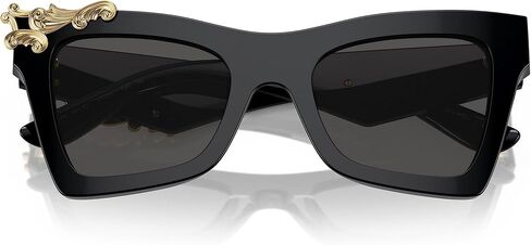 Dolce & Gabbana DG4434-501/87 نظارة شمسية أسود ث/رمادي داكن 51 ملم in Saudi Arabia