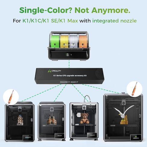Creality CFS, Creality Filament System Multicolor 3D Printer Filament Auto Filament Identification, Auto Filament Switch & Relay, Filament Run-Out Detection Sensors Compatible with K2 Plus 3D Printer in Kuwait