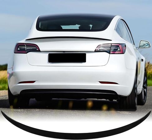 Carbon Fiber Rear Spoiler With Tape For 2016 2017 2018 2019 2020 2021 2022 2023 Tesla Model 3 OEM ABS Rear Trunk Lip Wing Factory Accessories in Saudi Arabia