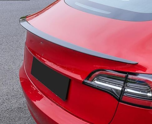 Carbon Fiber Rear Spoiler With Tape For 2016 2017 2018 2019 2020 2021 2022 2023 Tesla Model 3 OEM ABS Rear Trunk Lip Wing Factory Accessories in Saudi Arabia