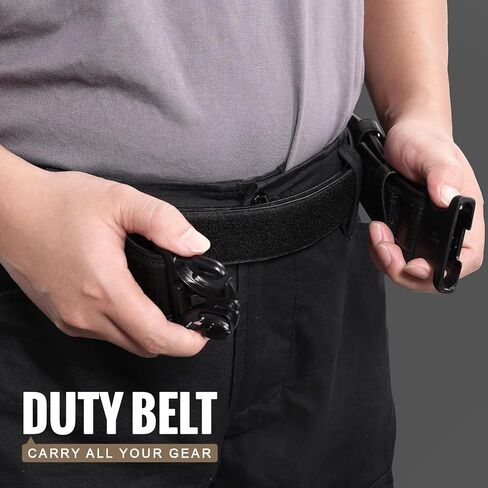 Vismix Starchove Duty Belt Belt Police 2 "خطاف البطانة أحزمة العمل الجلدية ، إنفاذ القانون مع 1.5" حزام داخلي in Kuwait