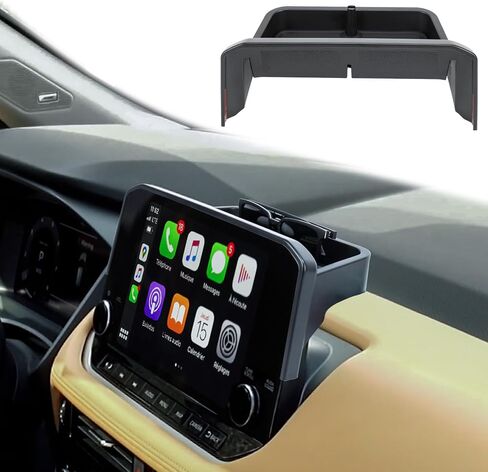 Center Console Organizer Compatible with 2021-2024 Rogue S/SV Dashboard Tray Interior Insert Accessories Behind Screen Black (ONLY Fit 8 Inch) in Kuwait