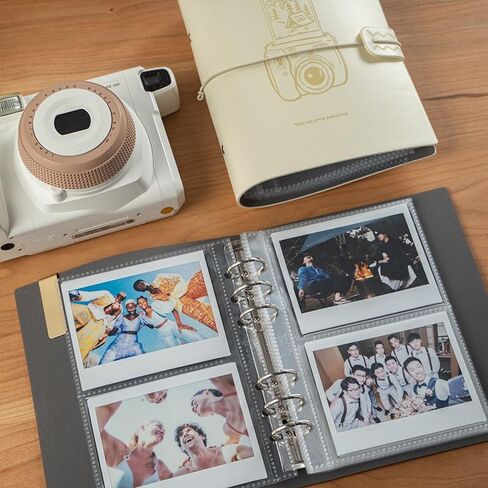 JUCE 200 Pockets Photo Album for Fujifilm Instax 400 300 210 evo wide Camera, Fuji instax wide Photo album，For Instax wide Link Printer，3.5x4.5 Inch Film (green) in Saudi Arabia