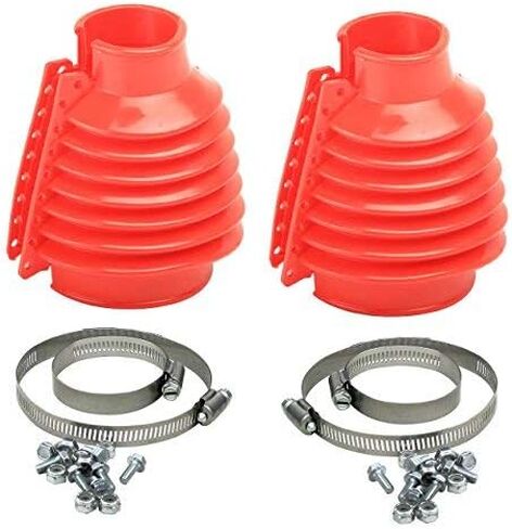 Boot Axle Boot ، الأحمر ، لـ Beetle & Ghia 48-68 ، Pair Premium ، متوافق مع Dune Buggy in Saudi Arabia
