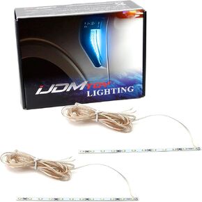ijdmtoy Xenon أبيض LED أدى إضاءة إضاءة الخلفية المتوافقة مع 2021-Up Ford F150 Side Fender Emblem in Kuwait