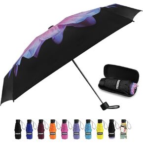 المظلات التلقائية yoobure للأمطار ، قابلة للطي صغيرة للسيارة ، مظلة السفر القوية للأشعة فوق البنفسجية القوية in Kuwait